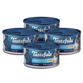 Blue Buffalo Tastefuls Paté de pollo, lata abierta con paté suave para paladar exigente