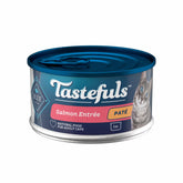 Blue Buffalo Tastefuls Salmón Pate, lata 3 onzas; primera proteína sabrosa para gatos