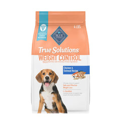 Blue Buffalo True Solutions controla el peso con comida seca para perros adultos, bolsa de 4 lb.