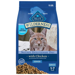 Blue Buffalo Wilderness croquetas de pollo real para gatos activos