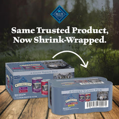 Blue Buffalo Wilderness: etiqueta de ingredientes naturales, opción sin granos para perros adultos.