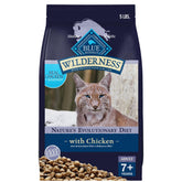 Blue Buffalo Wilderness gato maduro con pollo: bolsa de 5 lb para energía diaria