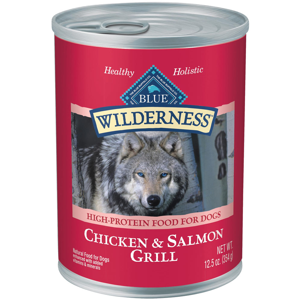 Blue Buffalo Wilderness: salmón real como primer ingrediente en lata.