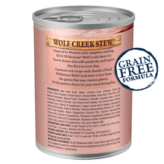 Blue Buffalo Wilderness Wolf Creek Stew: trozos de res en gravy, sabor apetitoso.
