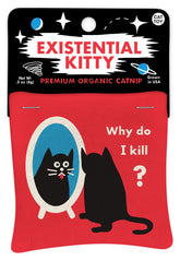 Blue Q Existential Kitty, diseño divertido a dos caras para horas de juego.