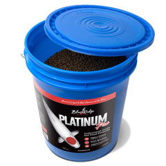 Blue Ridge Koi Alimento Platinum Pro, realce de color con spirulina y canthaxantina.