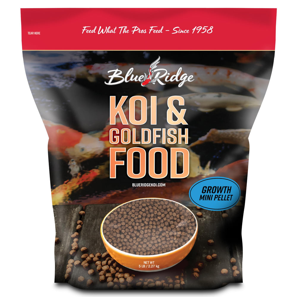 Blue Ridge kois pellets flotantes: alimento para crecimiento equilibrado de kois.