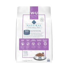 Fórmula veterinaria Blue Buffalo W+U, pensada para necesidades dietéticas.