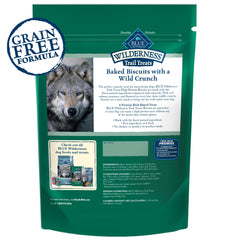 Blue Buffalo premio de pato sin granos para perros.