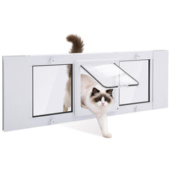Blulu puerta-gato-ventana-deslizable para acceso cómodo del gato