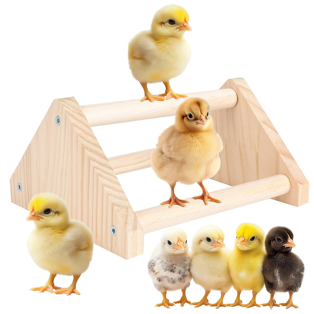 Bneykrir percha para pollos, madera de pino natural, ideal para descansar y ejercitarse.