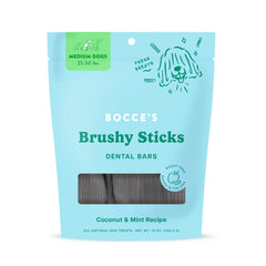 Bocce's Bakery Brushy Stick dentaire, forme brosse pour nettoyer les dents des chiens en douceur.