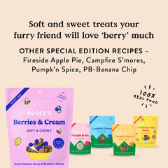 Porciones de 6 oz de Bocce's Bakery para meriendas caninas