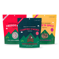 Bocce's Bakery: set de premios fuego para perros, ideal para entrenamiento.
