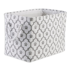 Bone Dry almacenamiento con huella entrelazada, ideal para ordenar juguetes y accesorios.