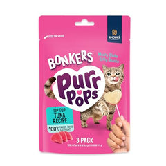 Bonkers Purrpops pack 13x45: opción de snack para entrenamiento inteligente.