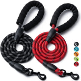 BOOMIBOO correas perro paquete doble nylon 1-2 pulgadas, resistente para paseos diarios.