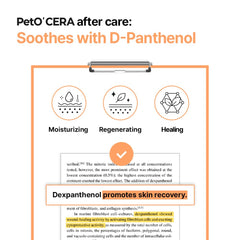 PetO’Cera Breezytail: alivio para piel sensible con ceramida y alantoína.