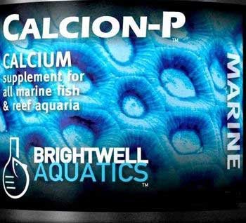Brightwell Aquatics Calcion, envase de condicionadores secos para acuarios de agua salada, ayuda a mantener calcio.