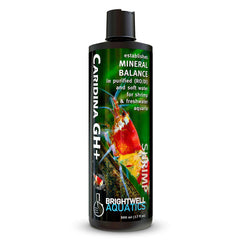 Brightwell Aquatics Caridina GH+ en botella, remineraliza agua suave para camarones.