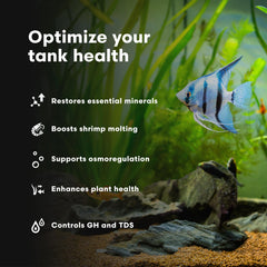 Brightwell Caridina GH+ diseñado para caridina y gambas de aguas suaves.