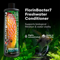 Brightwell FlorinBacter7 mejora la claridad del agua para un acuario limpio.