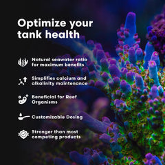 Brightwell Aquatics Reef Code A: minerales marinos clave para corales.