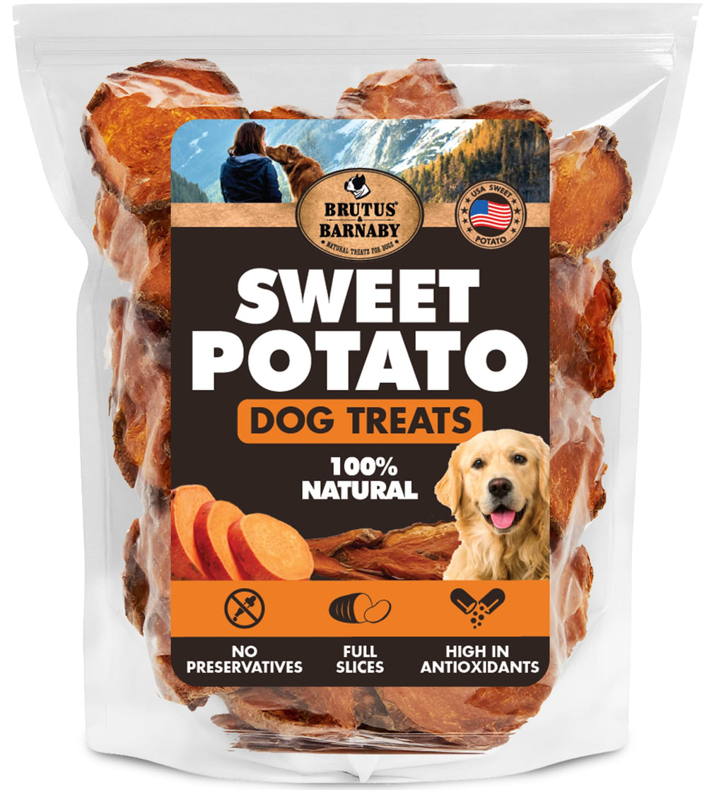 BRUTUS Y BARNABY premio patata dulce perro: sabor natural sin aditivos