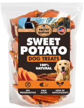 BRUTUS & BARNABY, bolsa de trozos patata dulce, snack apto para estómagos sensibles.