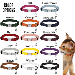 Collar BUDKAS en 14 colores para expresar la personalidad del gato.