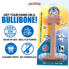 Bullibone diseño ergonómico para patas y mandíbulas de perros pequeños.