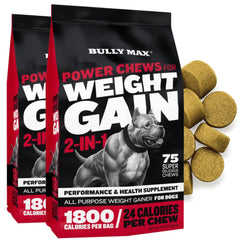Bully Max Weight Gainer, premios blandos, apoyo energético para perros.