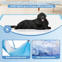 Bulubaky almohadillas absorcion rapida 54x37 para perros grandes, retienen líquidos.