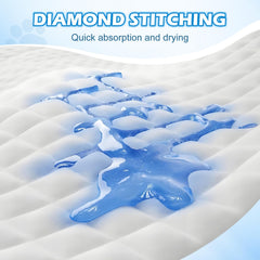 Bulubaky almohadillas 23x23 diamante acolchado ofrecen absorcion rapida.