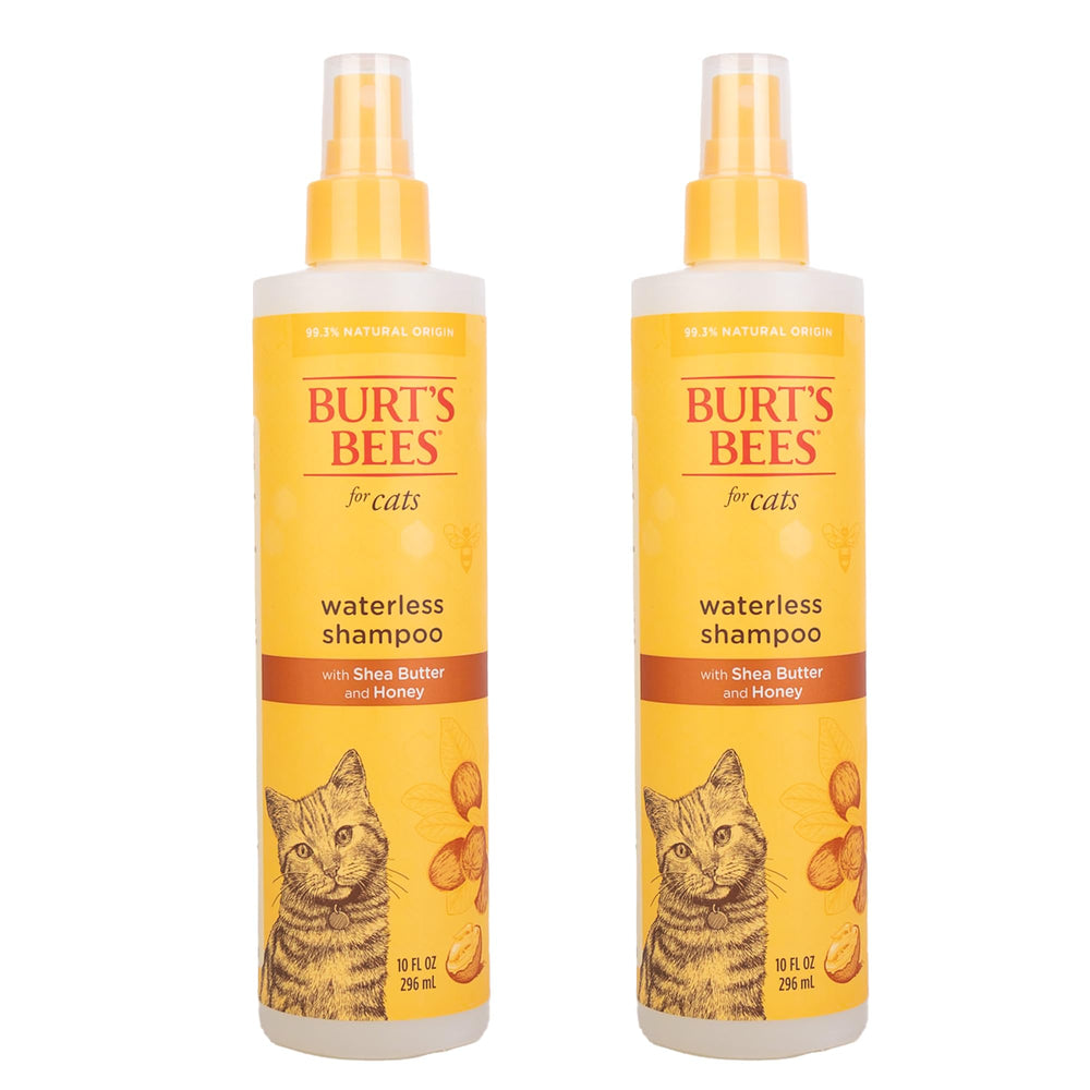 BURT'S BEES FOR PETS Waterless Cat Shampoo Spray, aplicación fina para refrescar entre baños.