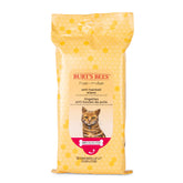 BURT'S BEES FOR PETS: toallitas para bolas de pelo con aceite de girasol para gatos