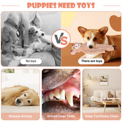 Peluche dentición BUYPOW para perros grandes, suave y seguro.