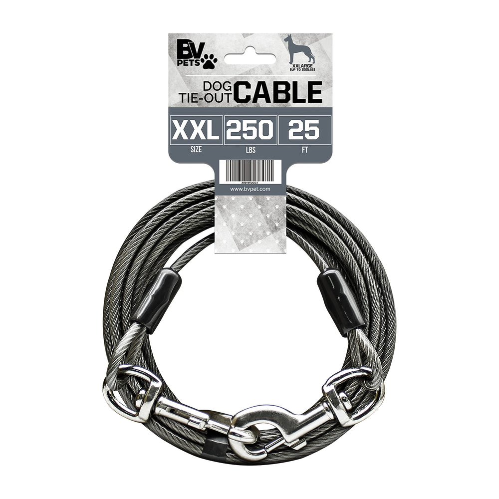 BV cable de amarre para perros 25 pies, libertad segura en jardín