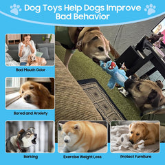 Juguete Bzonsmart para perro elefante crujiente, fomenta juego y ejercicio