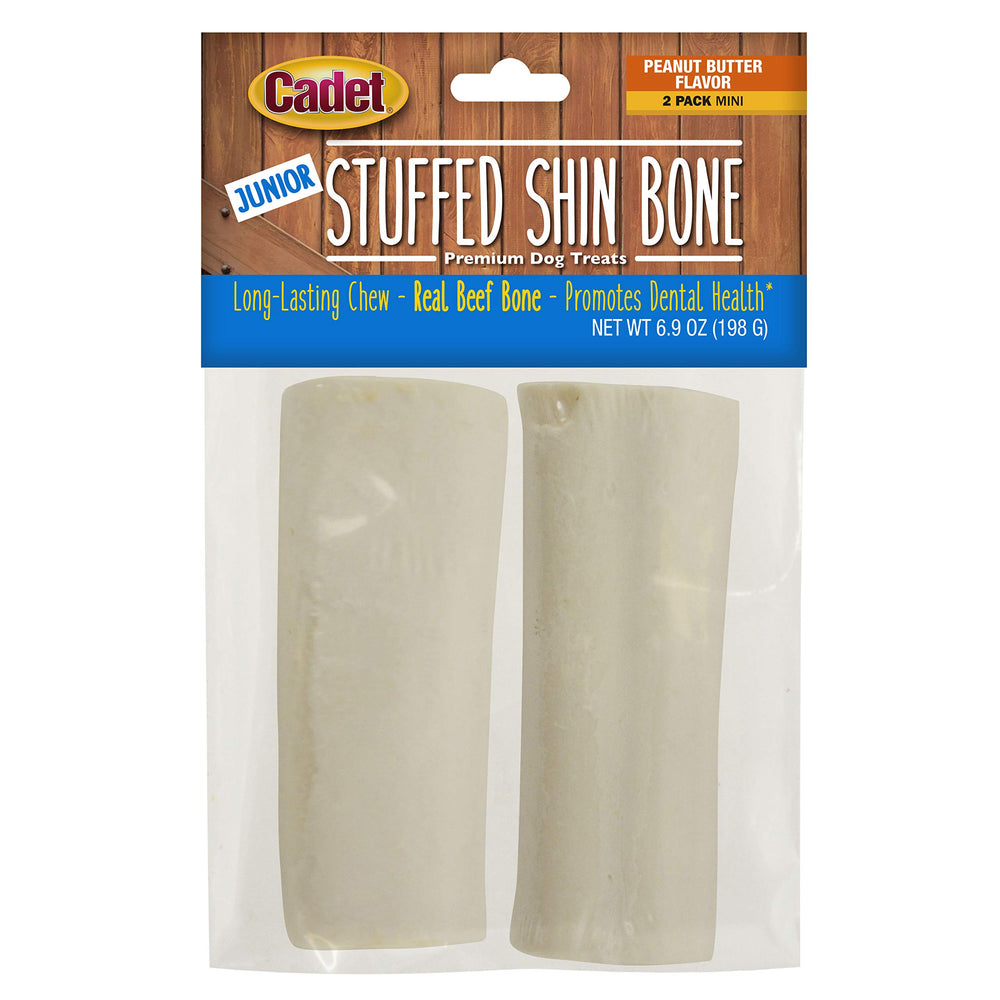 Cadet Junior: hueso relleno de mantequilla de cacahuete, sabor para masticadores intensos.