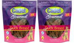 Cadet - pechuga de pato para perros en doble paquete, premiar naturalmente.