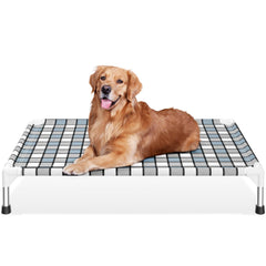 Caghash cama elevada exterior para perros grandes, soporte estable al aire libre