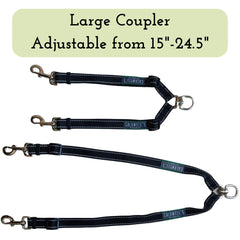 Caldwell's conector doble para dos perros, mejor control durante caminatas.