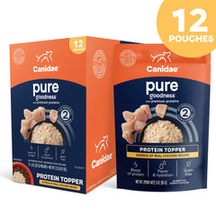 CANIDAE complemento proteico con pollo real en salsa para la hora de la comida de perros pequeños