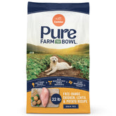 CANIDAE Pure Farm con pollo de granja y lentejas, dieta sin granos para perros adultos.