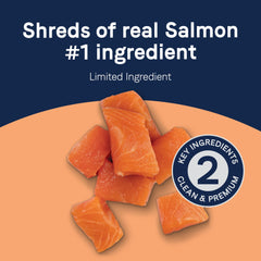 Envase con ingredientes simples y sin maíz, trigo ni soja.