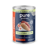 CANIDAE PURE lata pato-pavo: proteína real en porciones para perros.
