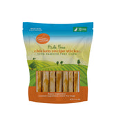 Canine Naturals Chicken Recipe Chew frente del empaque de 5 pulgadas, libre de pellejo.