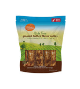 Canine Naturals rollos mini de mantequilla de cacahuete para masticar seguro