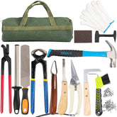 Capuca kit de herrador 64 piezas para cascos de caballo, herramienta completa.